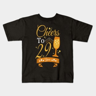 Cheers to 29 years Kids T-Shirt